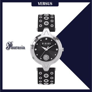 [ของแท้] Versus by Versace นาฬิกาข้อมือ ผู้หญิง รุ่น VERSUS SCI01-0016 V VERSUS D/BK,S/BLK EYELET,LEATHER  paurasia