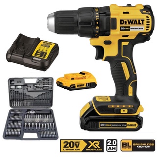 DEWALT สว่านไขควงไร้สาย20V DCD7771D2A พร้อมชุดอก109ชิ้น ประกันศูนย์3ปี