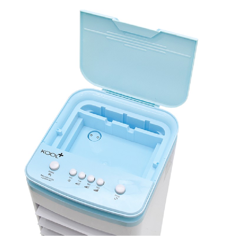 KOOL+ พัดลมไอเย็น รุ่น AV-514(ขาว-ฟ้า) แถมฟรี cooling pack 4 ชิ้น พัดลมไอน้ำ พัดลมปรับอากาศเคลื่อนที่ พัดลมไอเย็น #7