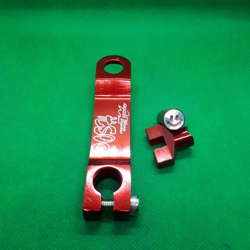 YAMAHA Y100/Y110 BRAKE CAM LEVER [สีแดง] [ชุด]