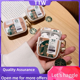 เคสหูฟังบลูทูธไร้สาย แบบนิ่ม ลาย Starbucks สไตล์สร้างสรรค์ สําหรับ AirPods รุ่น 3 Pro 1 /2/เคส airpods 2/เคส airpods pro/เคสแอร์พอร์ต pro