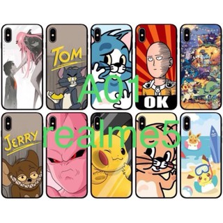 เคสลายการ์ตูน สีสดใส SAM A01 A51 A71 REALME5 สินค้าพร้อมส่ง ราคาถูก