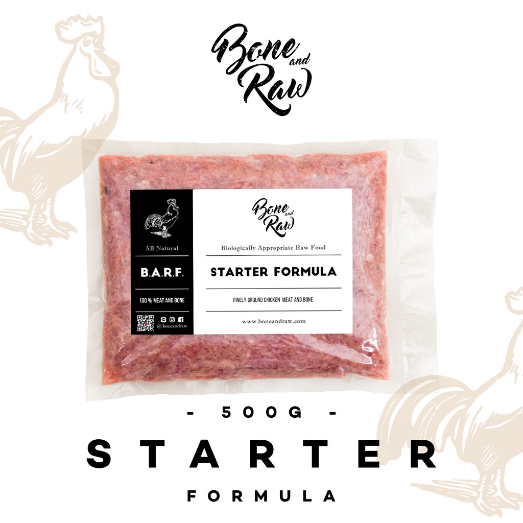 อาหารบาร์ฟ (สุนัข) BARF. สูตรไก่แบบเริ่มกินบาร์ฟ | (500g) - Chicken Starter Formula