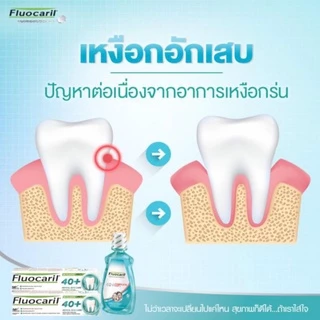 (1แถม1) Fluocaril 40 Plus Herbal Gum Care Toothpaste 160g. ยาสีฟันฟลูโอคารีล 40 + เฮอร์เบิล160ก.