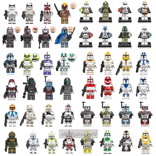ฟิกเกอร์ Star Wars Series Minifigures Wrecker Jessie Howzer Wren Clone Trooper 327th Corps ขนาดเล็ก ของขวัญ ของเล่นสําหรับเด็ก
