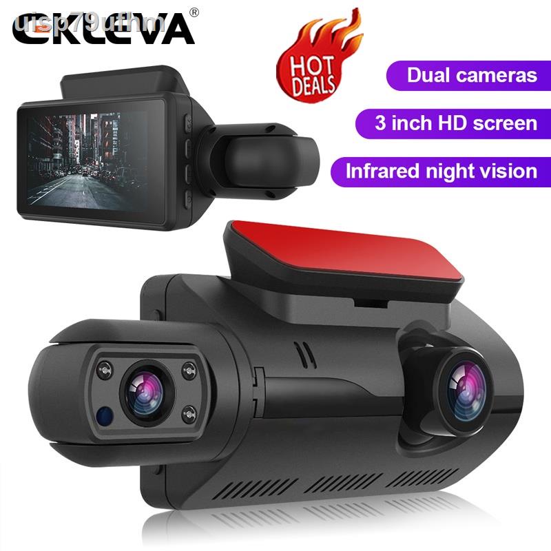 EKLEVA Car DVR Dash Cam Dual Lens FHD 3.0 Inch Dash Cam Auto Video ...