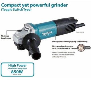 เครื่องเจียร 4" Makita M9513B MAKITA 850w เต็ม / หินเจียร ลูกหมู4นิ้ว ของแท้100%