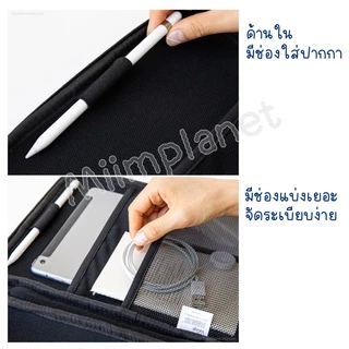 (พร้อมส่ง) กระเป๋าสำหรับไอแพด หูหิ้ว กันน้ำ ช่องเยอะ 11” EVA soft case Snoopy สนูปปี้ กระเป๋าใส่ไอแพด tablet