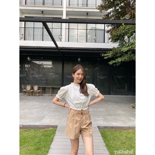 พร้อมส่ง‼️ OC0501 cute doll top มี3สี เสื้อครอปคอติดเย็บระบาย แขนดอลลี่