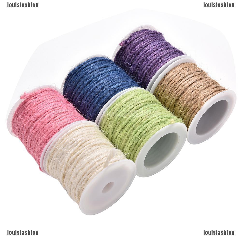 thro 10M Natural Hessian Rope Burlap Ribbon DIY Craft Vintage Wedding ...