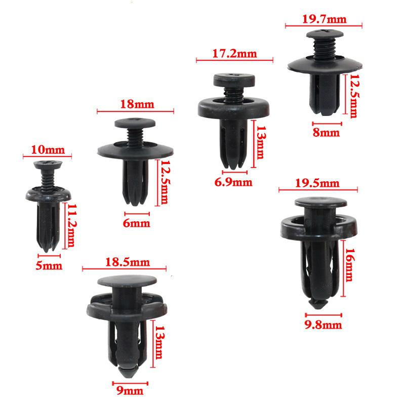 (แพ๊คละ20ตัว คละไซส์)พุกยึดกันชน ยึดซุ้มล้อ พุกยึดแผงจิ้งหรีด พุกพลาสติค หมุด กิ๊บ คละไซส์ 5/6/7/8/9/10 มม Car exterior parts
