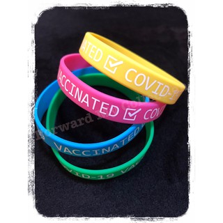 [พร้อมส่ง] สายรัดข้อมือฉีดวัคซีนแล้ว, Wristband VACCINATED COVID-19, ริสแบนด์ฉีดวัคซีนแล้ว, สายรัดข้อมือโควิด 19