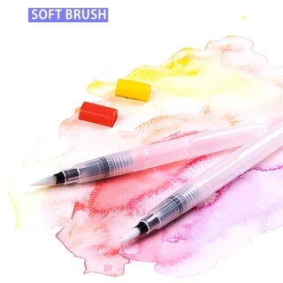 แปรงปากกาหมึก แบบนิ่ม เติมได้ สําหรับวาดภาพระบายสี