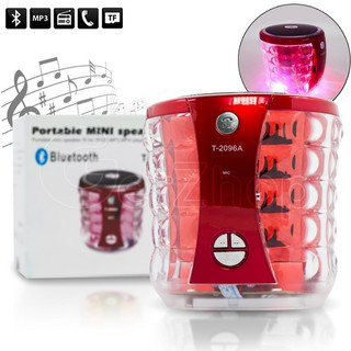 GetZhop ลำโพงบลูทูธ Bluetooth  Wireless Stereo Speaker รุ่น T-2096A - (Red)