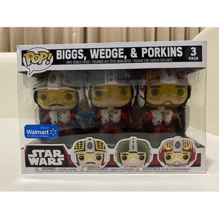 Funko Pop Biggs Wedge Porkins Star Wars 3  Pack Exclusive