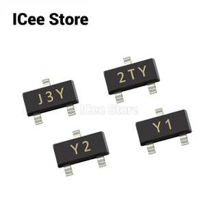 ทรานซิสเตอร์ SMD S8050 J3Y S8550 2TY SS8050 Y1 SS8550 Y2 SOT23 SMD 100 ชิ้น