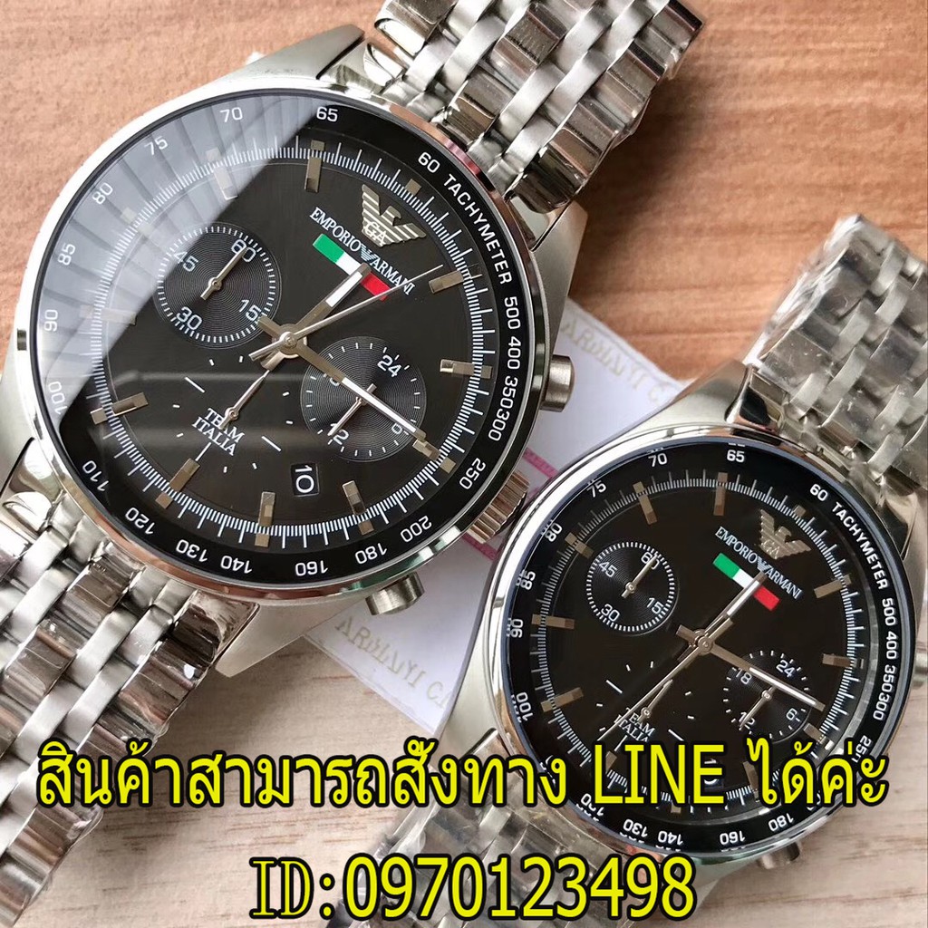 Mens Emporio Armani Chronograph Watch AR5983 AR5984 J