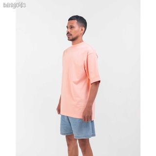 ☾♗✟◆♦เสื้อยืดโอเวอร์ไซส์/เสื้อยืด/ kaos Heavy Cotton Peach Polos 16s