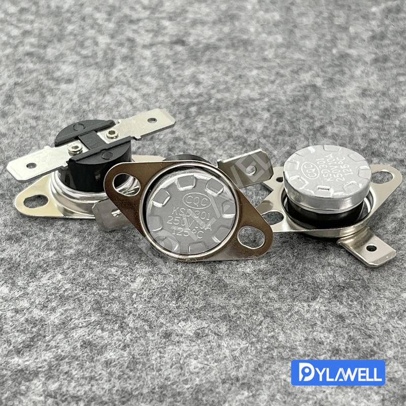 เทอร์โมสตัท ปกติเปิด  Bimetal Thermostat NO KSD301 0C~350C 45C 35C 50C 85C 90C 40C 100c 2 ชิ้น