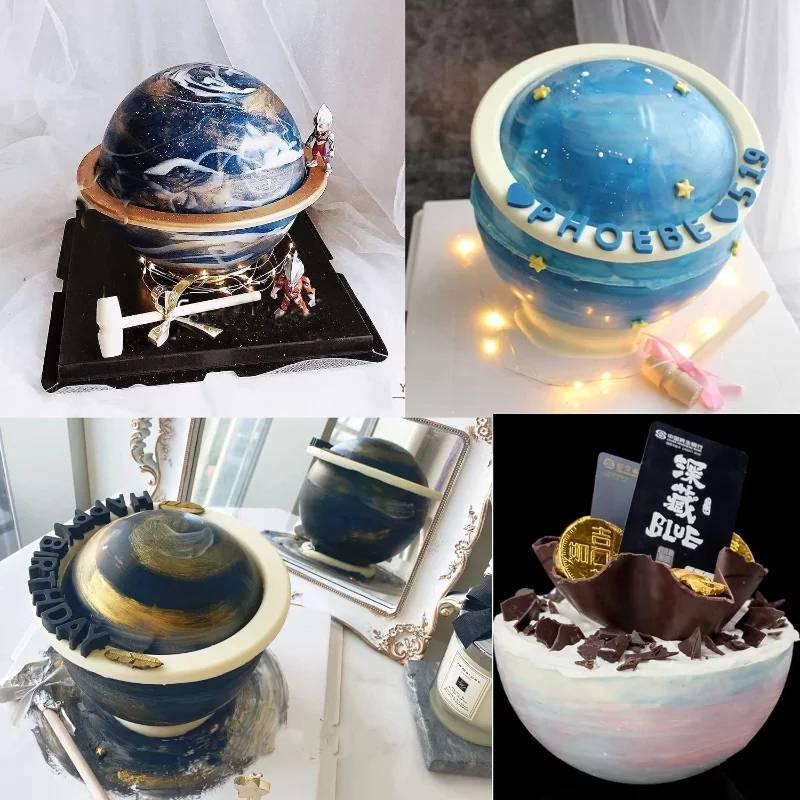 พิมพ์ซิลิโคนมูส พิมพ์ซิลิโคนช็อคโกแลต ทรงกลม 3Dขนาด 18 cm.(7นิ้ว) - รูปที่ 6