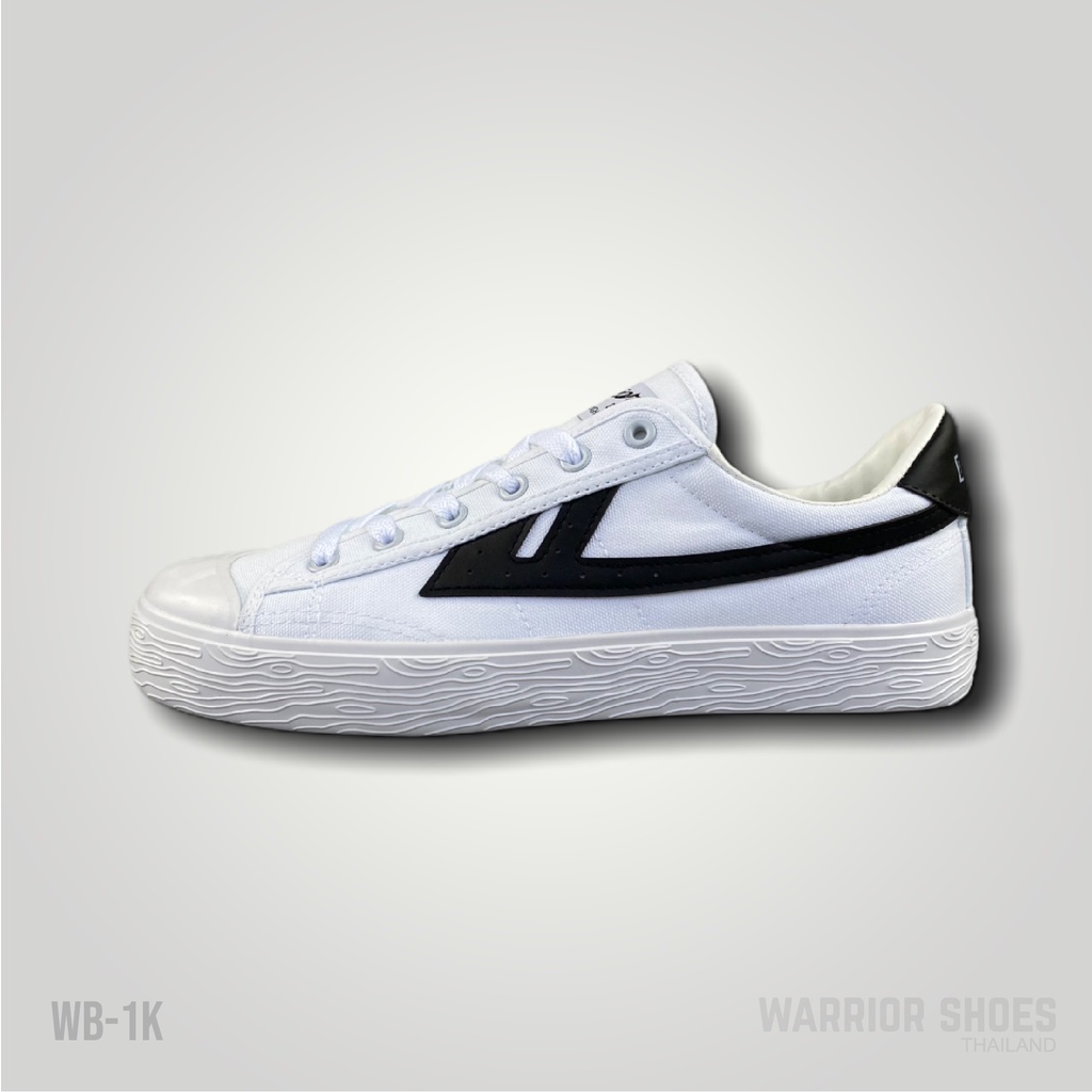 Warrior shoes รองเท้าผ้าใบ รุ่น WB-1K สี White/ Black