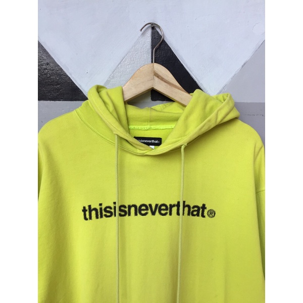 STABILO Thisisneverthat Hoodie Green Stabililo ป้ายเต็มแบรนด์