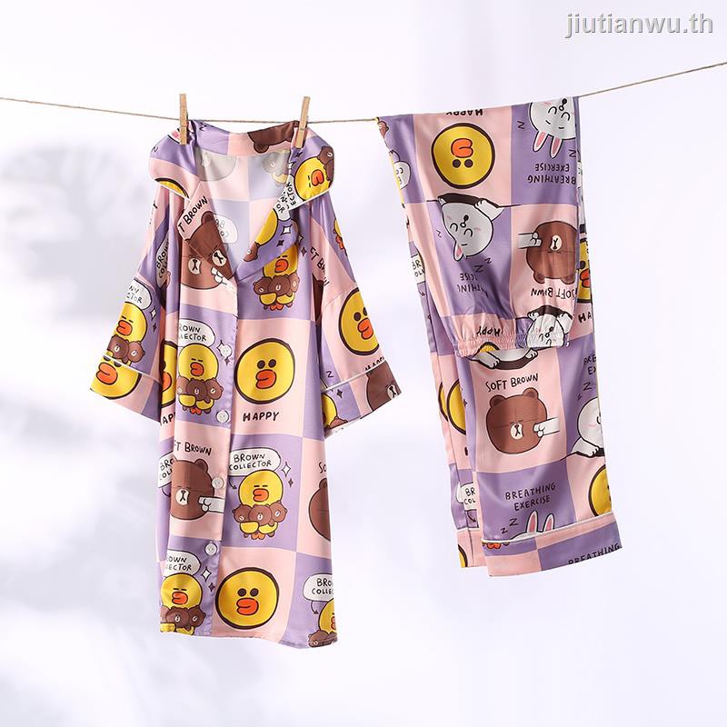 ชุดนอนแขนสั้นลายการ์ตูนแฟชั่น - jiutianwu.th - ThaiPick
