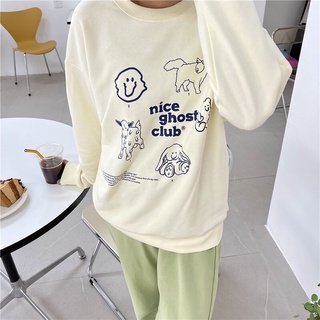 เสื้อแขนยาว เสื้อกันหนาว เสื้อสเวตเตอร์ สไตร์เกาหลีพร้อมส่ง
