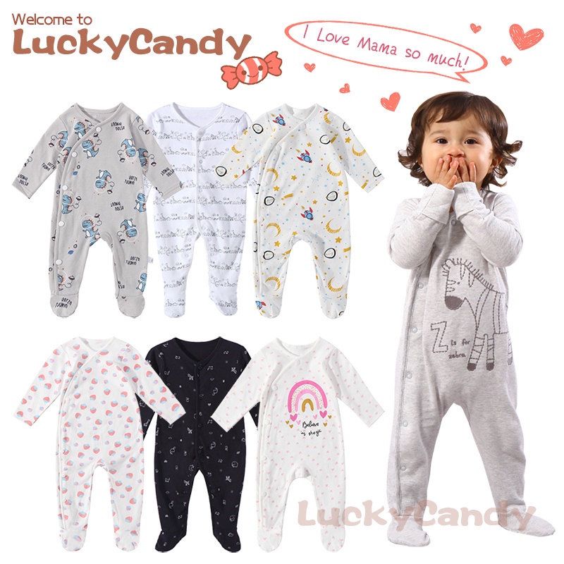 Sleepsuit Shopee Baju Jumpsuit Love Baby Baby Rompers Wrap