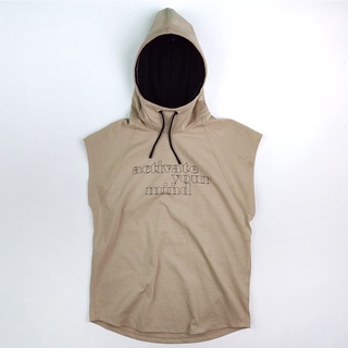 Relaxed Fit Fast-drying sports เสื้อฮู้ดแขนกุดแฟชั่น ดีไซน์สวยๆจาก Hเอ็ม สินค้าใหม่มือหนึ่ง