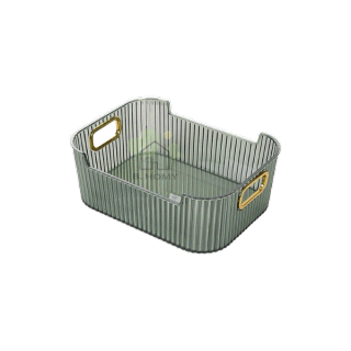 ถาดใส่ของอเนกประสงค์ กล่องใส่ของ วัสดุPET เรียบหรูดูแพง ตระกร้าเก็บของ กล่องเก็บเครื่องสำอาง กล่องเก็บของ B.HOMY