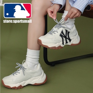 ของแท้ MLB BigBall Chunky NY รองเท้าผ้าใบลําลอง| รองเท้าวิ่ง แฟชั่นสําหรับผู้ชาย และผู้หญิง