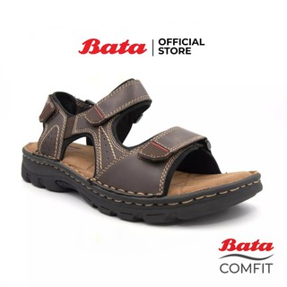 Bata Comfit MEN'S รองเท้าแตะ รองเท้ารัดส้นผู้ชาย สีน้ำตาล รห…
