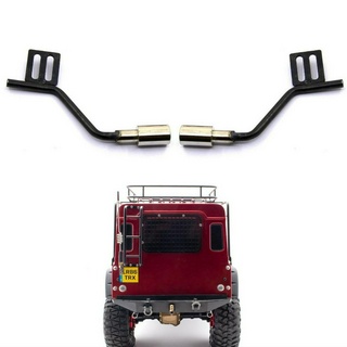 ช่องระบายอากาศท่อไอเสีย โลหะ สําหรับอัพเกรดรถไต่หินบังคับ Traxxas Trx4 Defender Ford Bronco SCX10