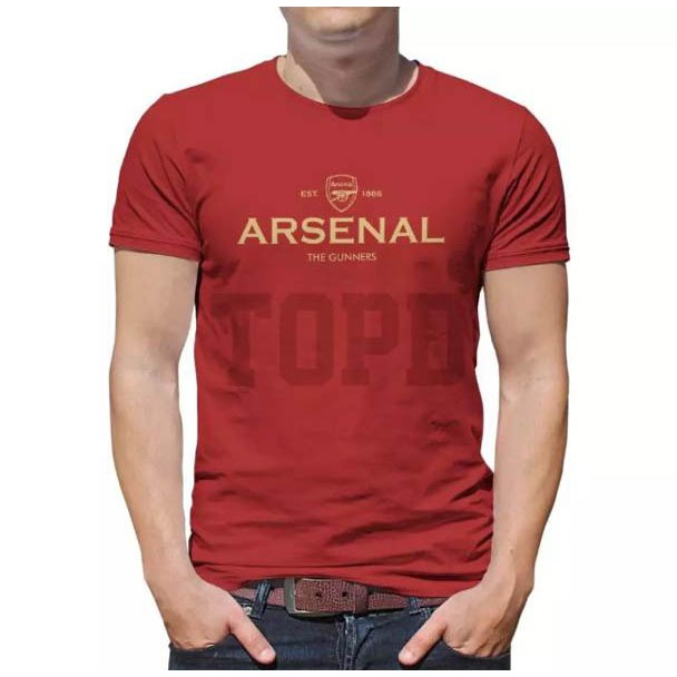 HD PRINTING A-SENAL FOOTBALL GOLD DESIGN 175GSM PREMIUM COTTON เสื้อยืด