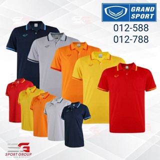 เสื้อโปโลแขนสั้นทรงผู้ชาย  GRAND SPORT POLO MEN- รุ่น สีล้วนมีกระเป๋า 12-588