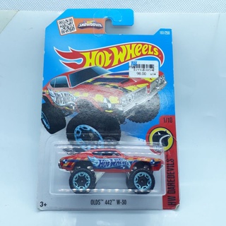 รถเหล็ก Hotwheels OLDS 442 W-30 สีแดง (ib21)