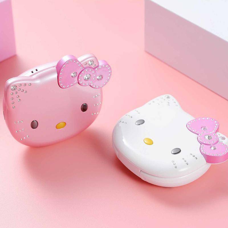โทรศัพท์มินิ น่ารัก Hello-Kitty K688 โทรศัพท์เด็ก พลิก สมาร์ทชิป เด็กผู้หญิง ปลดล็อกแล้ว