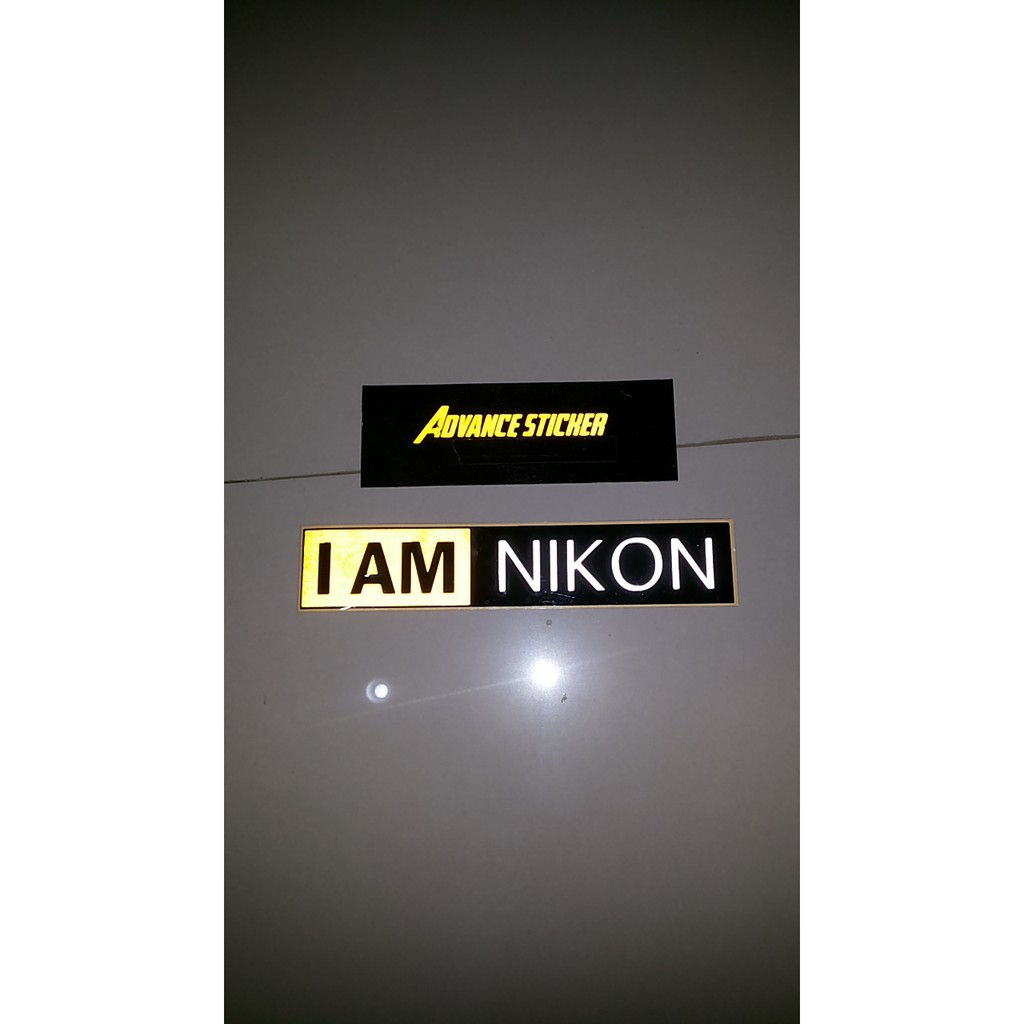 (สติ๊กเกอร์) สติ๊กเกอร์โลโก้ I am nikon