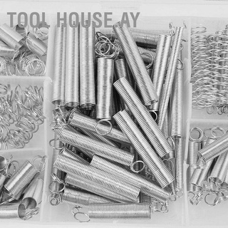 Tool House.ay 200pcs/Set 20 Sizes Carbon Steel Compression Extension Springs Assortment Kit with Box