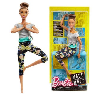 Barbie Made to Move Dolls with 22 Joints and Yoga Clothes