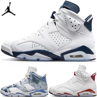 Cktt Nike Air Jordan 6 รองเท้าผ้าใบบาสเก็ตบอล สไตล์เรโทร สําหรับผู้ชาย AJ6 Air Jordan