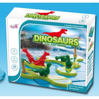 เกมเกาะไดโนเสาร์เขียวแดง Dinosaur Red And Green