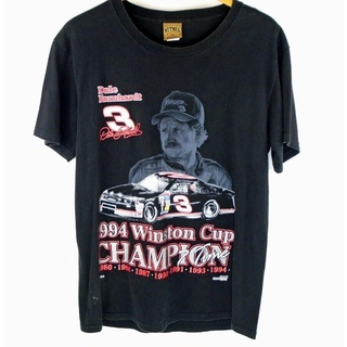 เสื้อยืดสีขาวเสื้อยืด ลายวินเทจ Dale Earnhardt Winston Cup Winner 1994 NASCAR USA ไซซ์ MS-4XL