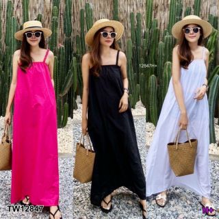 Maxi Dress เดรสยาวสายเดี่ยว มี 3 สี