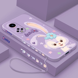 Huawei Nova 9 SE Nova9 8 8i 7 SE เคส Stellalou น่ารัก ขอบสี่เหลี่ยม ซิลิโคนเหลว ด้านหลัง TPU เคสนิ่ม พร้อมสายคล้อง