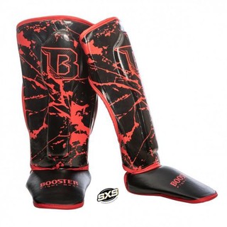 Booster Kids Shinguards Youth red marble