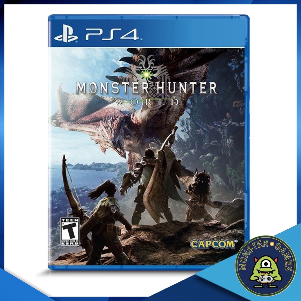 Monster Hunter World Ps4 แผ่นแท้มือ1 !!!!! (Ps4 games)(Ps4 game)(เกมส์ Ps.4)(แผ่นเกมส์Ps4)(Monster H