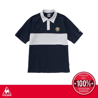 le coq sportif เสื้อโปโลผู้ชาย สีกรม (Polo, โปโล, T-shirt, เสื้อยืด, เสื้อออกกำลังกาย, lecoq, เลอค็อก)