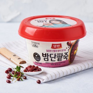 พร้อมส่ง 양반 밤단팥죽 โจ๊กถั่วแดงและเกาลัด Dongwon Yangban Rice Porridge Chestnut Sweet Red Bean 285g